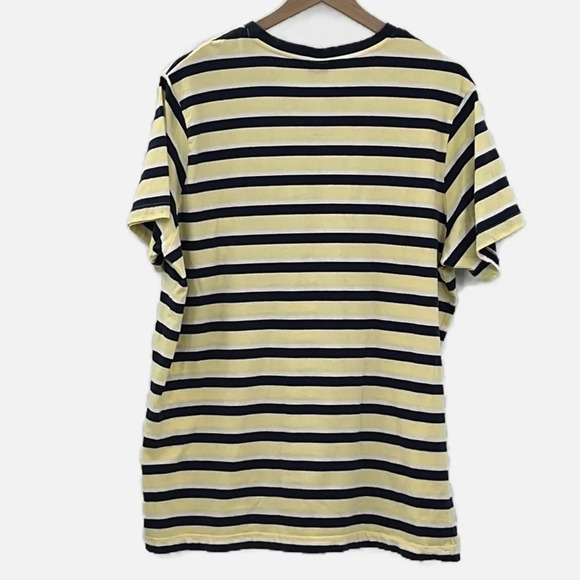 US Polo Big Pony Cotton V Neck Short Sleeve Striped T Shirt - Size XL - Picture 4 of 6